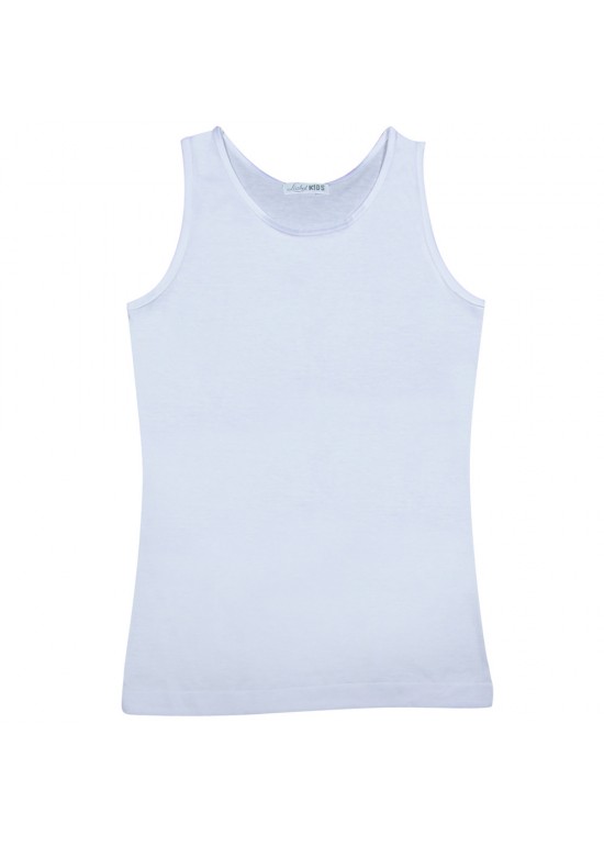 LIABEL Canotta Bambina Spalla Larga Cotone 